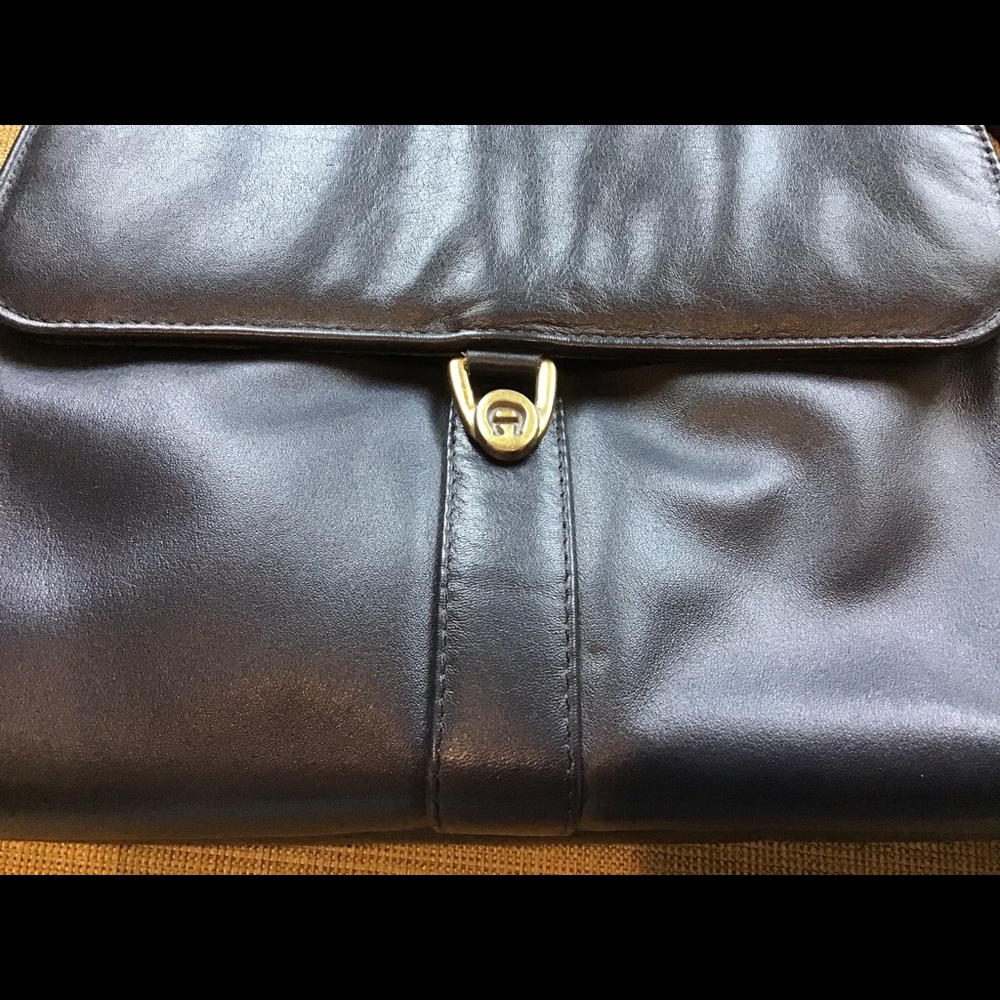Etienne Aigner Navy Blue Crossbody Bag